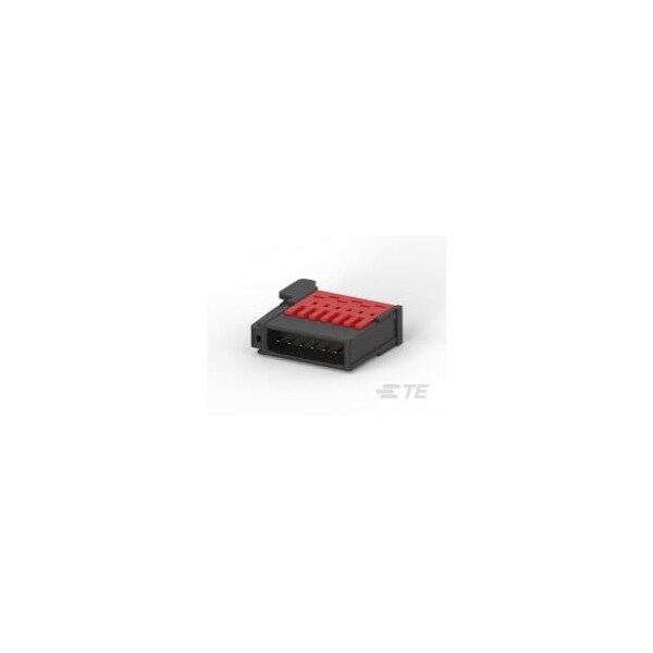 Ensamble de conector con enchufe RITS TE 6P ROJO - 1-1473562-6