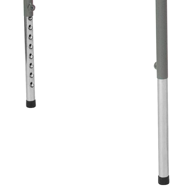 Flash Furniture Square Folding Table, Plastc, 34'' Sqr, Adj, Wht, 33.5" W, 33.5" L, 29" H, Plastic Top, White - RB-3434ADJ-GG