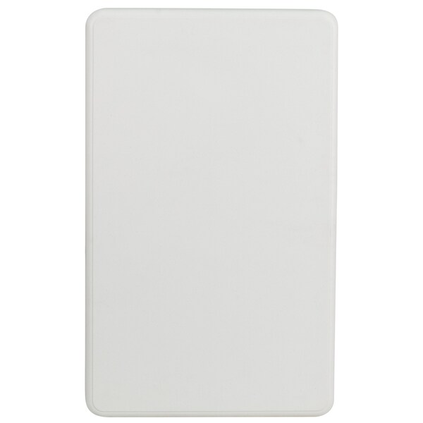 Flash Furniture Rectangle White Plastic Fold Table/Bench, 25.5" W, 41" L, 28.5" H, Plastic Top, White - DAD-YCZ-103-GG