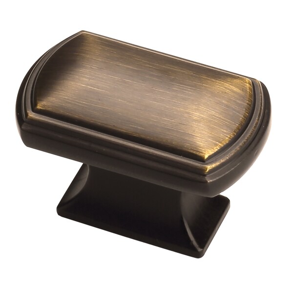 Sapphire Bolt Series 1 in. Modern Medium Aged Bronze Cabinet Knob (5-Pack) - SP-3181-K-MAB-5