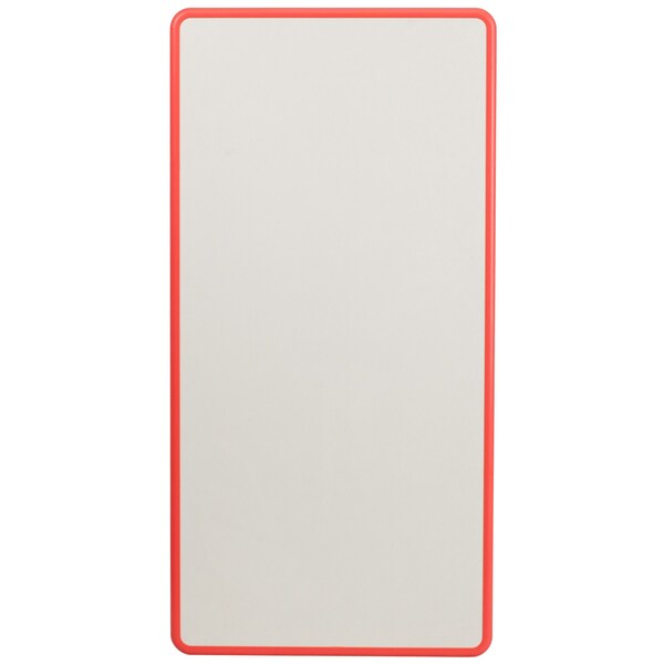 Flash Furniture Rectangle Activity Table, 23.625 W, 47.25 L, 23.5 H, Plastic, Steel, Red - YU-YCY-060-RECT-TBL-RED-GG