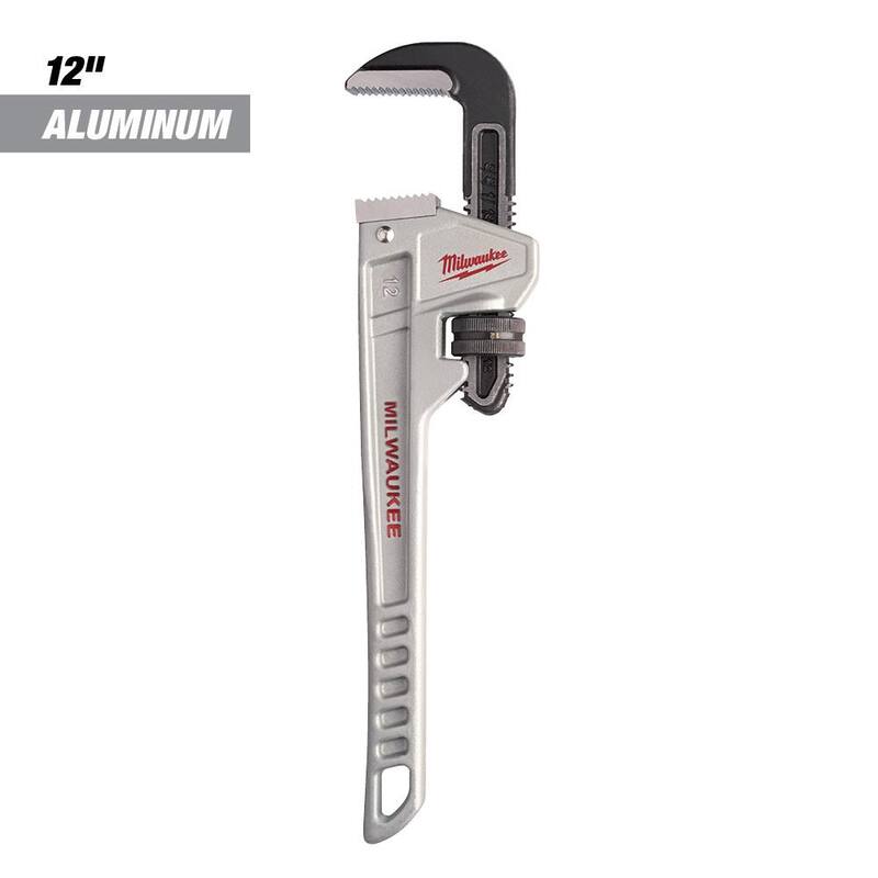 Llave de tubo de aluminio de 12 pulgadas de Milwaukee - 48-22-7212
