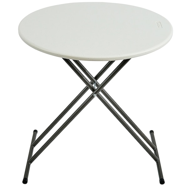 Iceberg Rectangle IndestrucTable Commercial Folding Table, Platinum Granite - 24" x 48", 24" W, 48" L - 65503