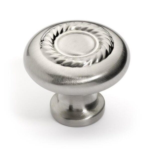 Dynasty Hardware Dynasty Hardware K-5104-SN Super Saver Rope Cabinet Knob; Satin Nickel - K-5104-SN