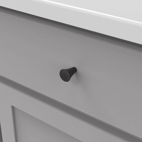 Hickory Hardware Maven Collection Knob 15/16 Inch Diameter Matte Black Finish - H078777MB