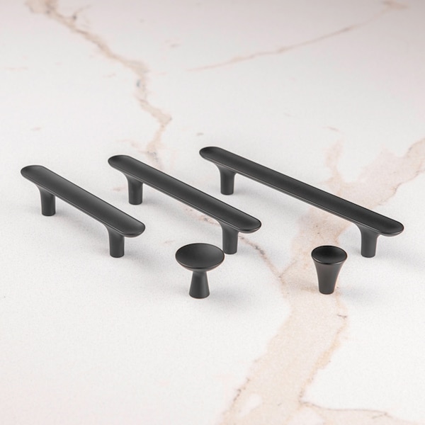 Hickory Hardware Maven Collection Knob 15/16 Inch Diameter Matte Black Finish - H078777MB