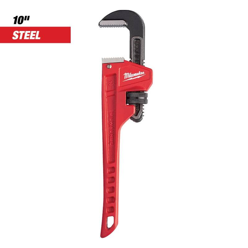 Llave para tubo de acero de 10 pulgadas de Milwaukee - 48-22-7110