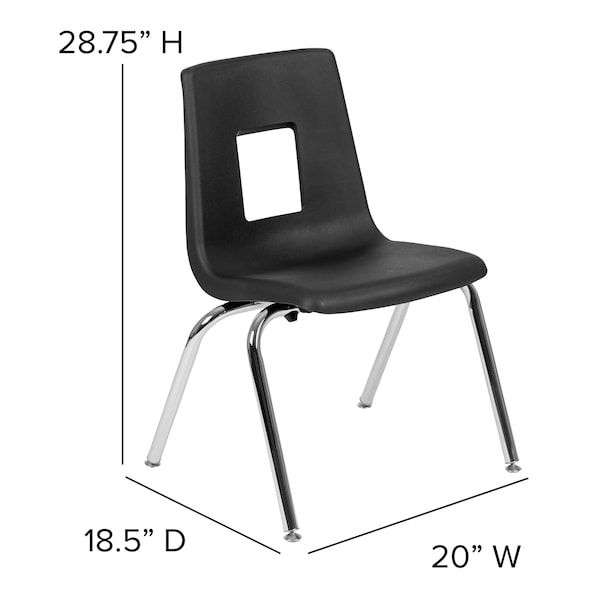 Flash Furniture 47.5 W, 76 L, 30.25 H, Chrome, Laminate, Particleboard, Plastic, Steel - XU-GRP-16CH-A3048CON-48-GY-T-A-GG