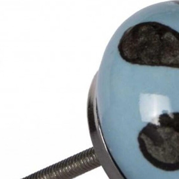 Homeroots Multi Color Ceramic & Metal Knob; 1.5 x 1.5 x 1.5 in. - Pack of 12 - 358092