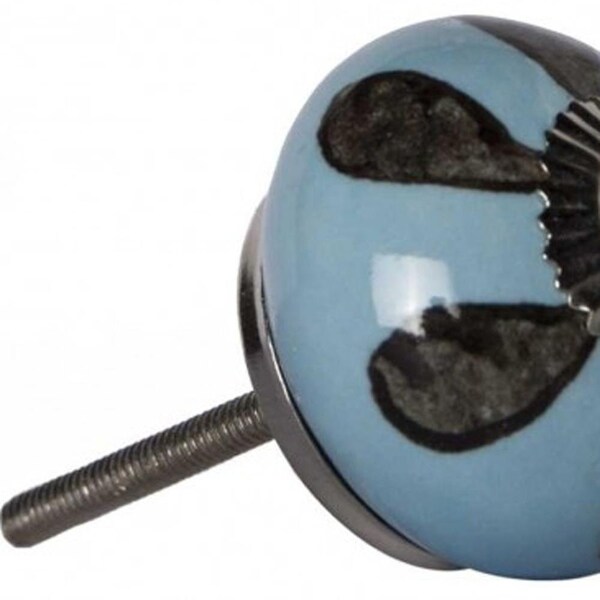 Homeroots Multi Color Ceramic & Metal Knob; 1.5 x 1.5 x 1.5 in. - Pack of 12 - 358092