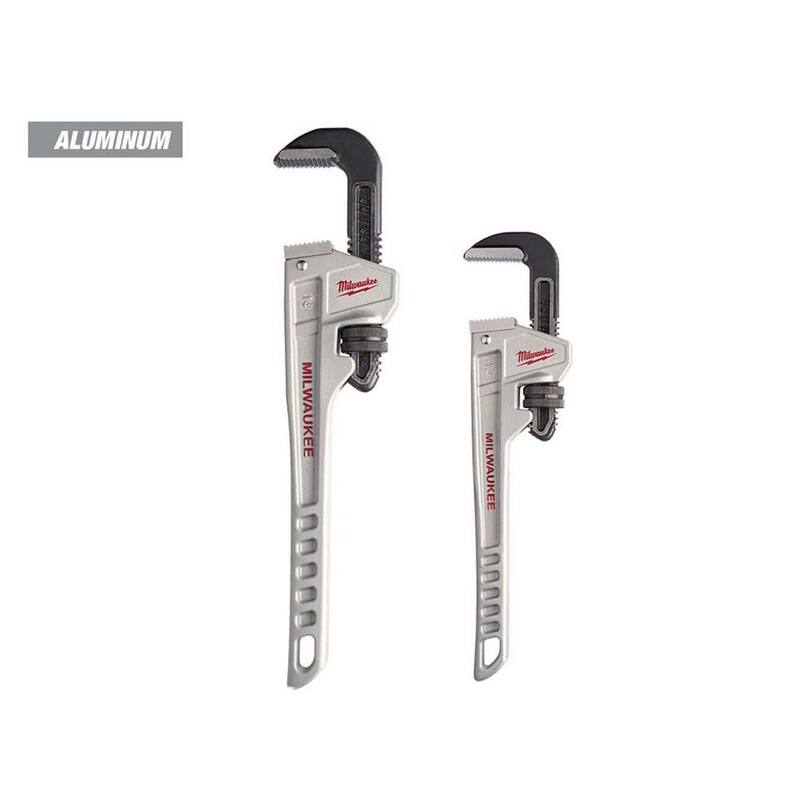 Set de Llaves de Tubo de Aluminio de 14 pulgadas y 12 pulgadas de Milwaukee (2 piezas) - 48-22-7214-48-22-7212