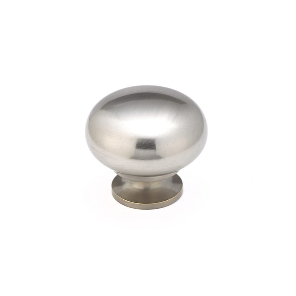 Richelieu 1 1/2 in (38 mm) Brushed Nickel Traditional Metal Cabinet Knob - BP492338195