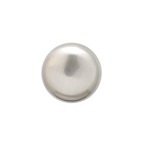 Richelieu 1 1/2 in (38 mm) Brushed Nickel Traditional Metal Cabinet Knob - BP492338195