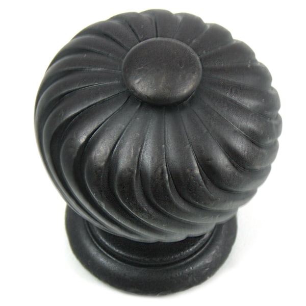 Mng 1 1/4" Knob, French Twist, Oil Rubbed Bronze - 83913