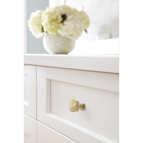 Amerock Stature 1-1/4 in 32 mm Length Golden Champagne Cabinet Knob, 10PK - 10BX11287BBZ