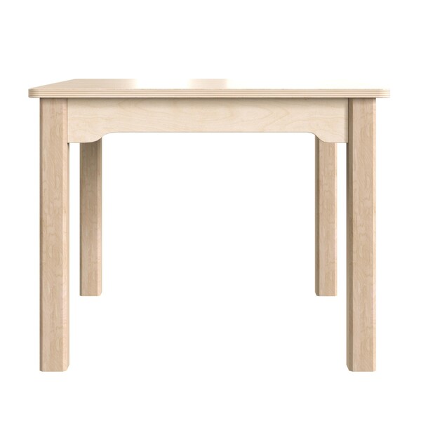 Flash Furniture 23.5 in W, 23.5 in L, 18 in H, Beechwood, Birch Plywood, Beech - MK-ME088008-GG