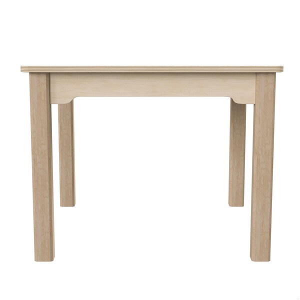 Flash Furniture 23.5 in W, 23.5 in L, 18 in H, Beechwood, Birch Plywood, Beech - MK-ME088008-GG