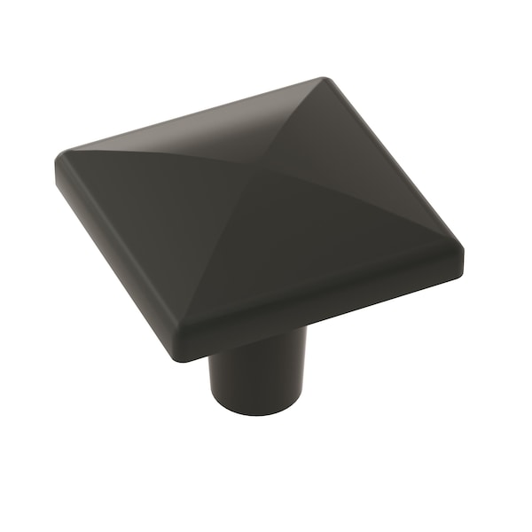 Amerock Extensity 1-1/8 in 29 mm Length Flat Black Cabinet Knob, 10PK - 10BX29370FB