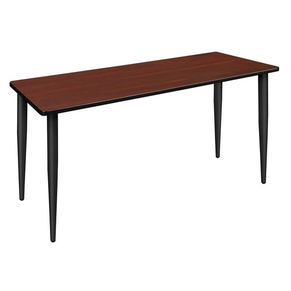 Regency Kahlo Training Tables, 72 W, 24 L, 29 H, Wood, Metal Top, Cherry - MTPL7224CHBK