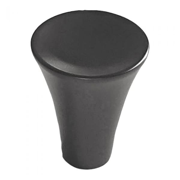 Gan Eden 0.93 in. Dia. Door Knob, Matte Black - GA2248877