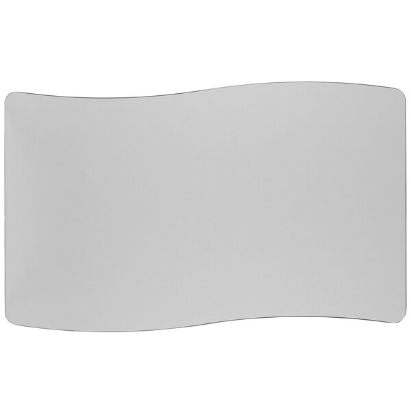Flash Furniture Rectangle 28 W, 47.5 L, 30.25 H, Chrome, Laminate, Particleboard, Steel, Grey - XU-A3048-CON-GY-T-A-GG