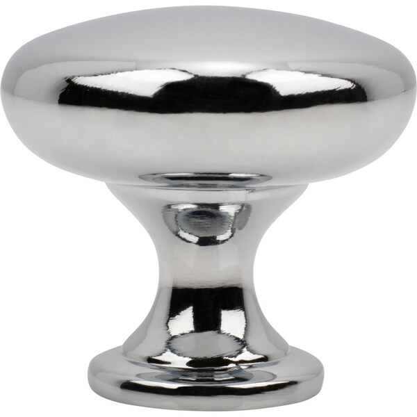 Designperfect 1-3/16 Diameter Round Cabinet Knob, Polished Chrome - DPA-R28KPC