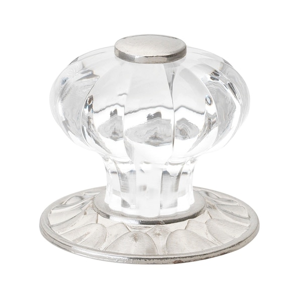 Gliderite Hardware 1-1/4 in. Clear Acrylic Cabinet Knob - 235140-SN, 10PK - 235140-SN-10