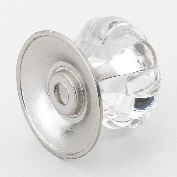 Gliderite Hardware 1-1/4 in. Clear Acrylic Cabinet Knob - 235140-SN, 10PK - 235140-SN-10