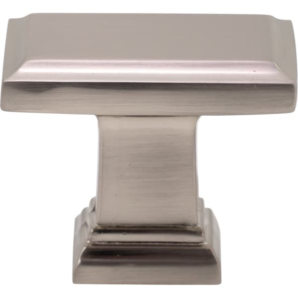 Designperfect 1-1/2 Overall Length Rectangle Cabinet Knob, Brushed Satin Nickel, 25PK - DPA25A48KSNB