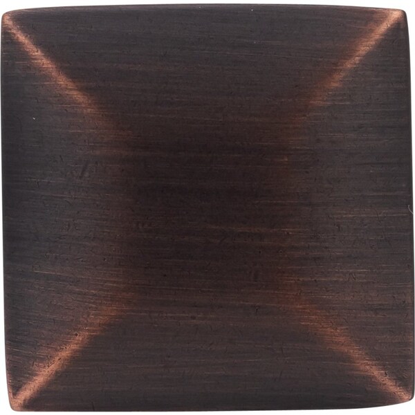 Designperfect 1-3/16 Overall Length Square Cabinet Knob, Brushed Oil Rubbed Bronze, 10PK - DPA10S94KORB
