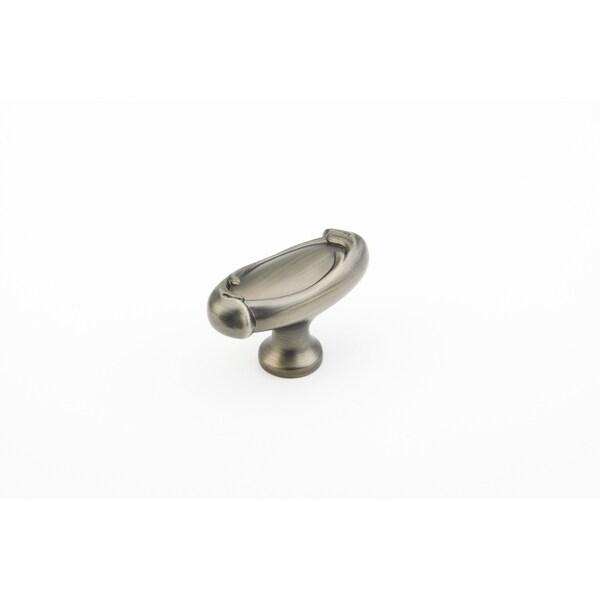 Schaub 1-7/8in French Farm Oval Cabinet Knob Antique Nickel Finish - 261-AN