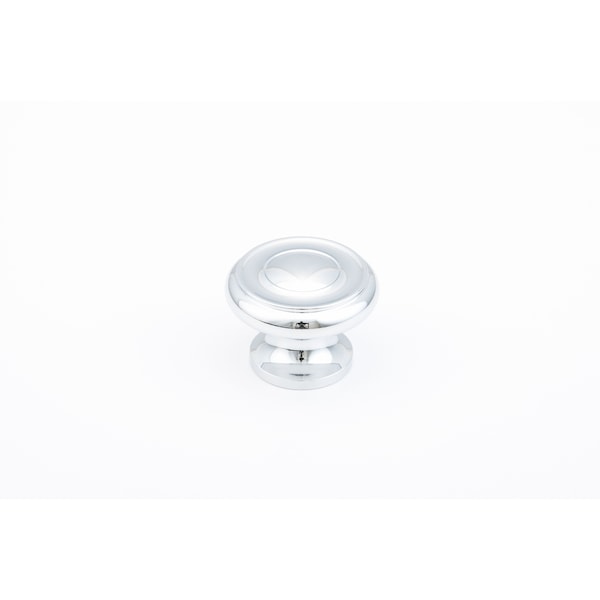 Schaub 1-1/2in Colonial Cabinet Knob Polished Chrome Finish - 704-26