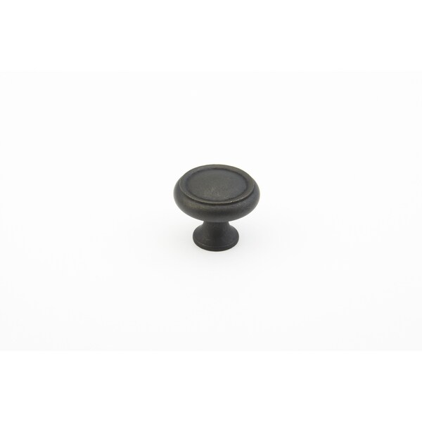 Schaub 1-1/4in Country Traditional Cabinet Knob Distressed Bronze Finish - 711-DBZ