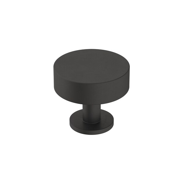Amerock Radius 1-1/4 in 32 mm Diameter Matte Black Cabinet Knob - BP36864FB