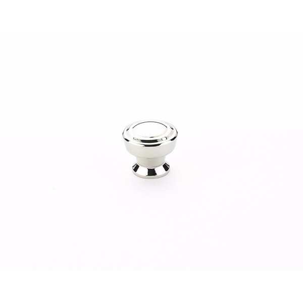 Schaub 1-1/4in Menlo Park Round Cabinet Knob Polished Nickel Finish - 533-PN