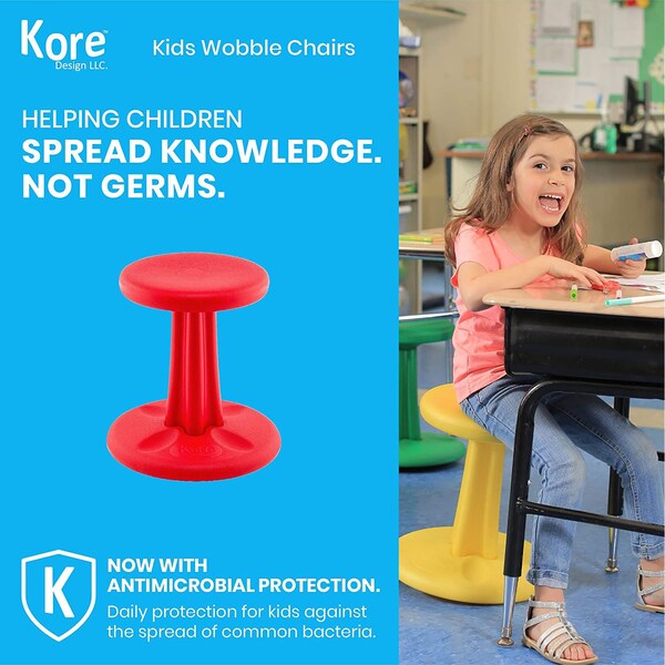 Kore Design Pre-School Wobble Chair 12in Red - 121