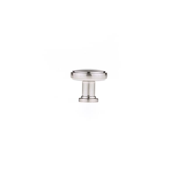 Richelieu 1 11/32 in (34 mm) Brushed Nickel Contemporary Cabinet Knob - BP872634195