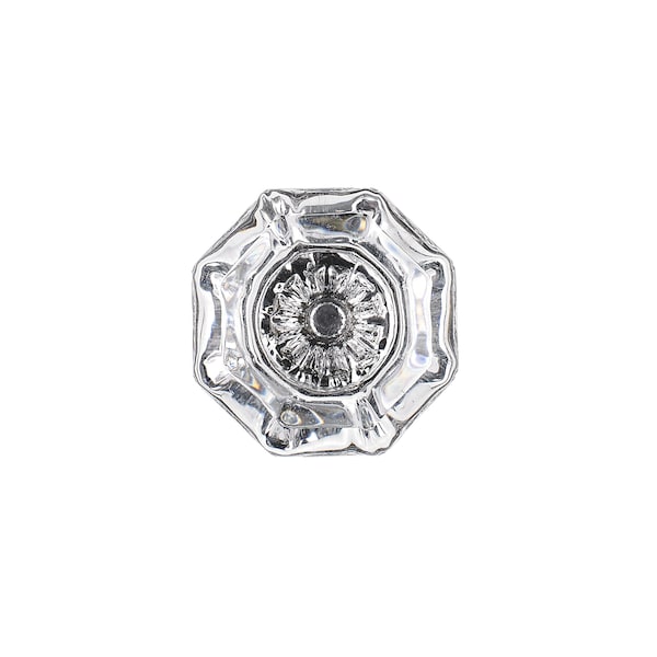 Richelieu 1 5/16 in (33 mm) Clear, Brushed Oil-Rubbed Bronze Eclectic Cabinet Knob - 10074BORB11
