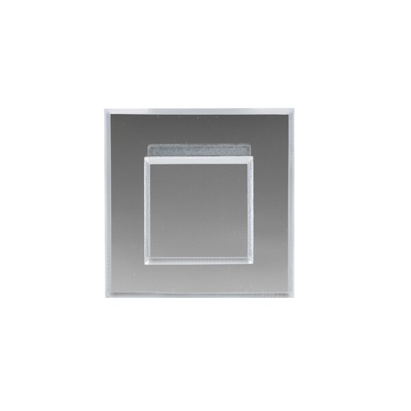 Richelieu 1 25/32"x1 25/32"(45mm x 45mm) Transparent/Clear, Mirror Effect Contemporary Acrylic Cabinet Knob - BP50011