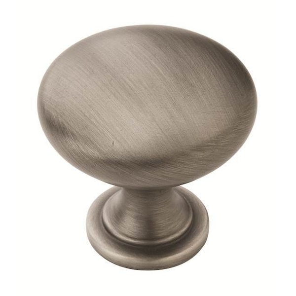 Amerock BP53005AS-25PACK 1-1/4" (32 mm) Diameter Value Cab Knob Antique Silver - BP53005AS-25PACK