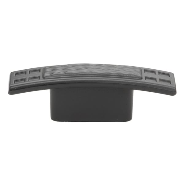 Gliderite Hardware 2-1/2 in. Matte Black Rustic Hammered Cabinet Knob, 25PK - 5431-MB-25