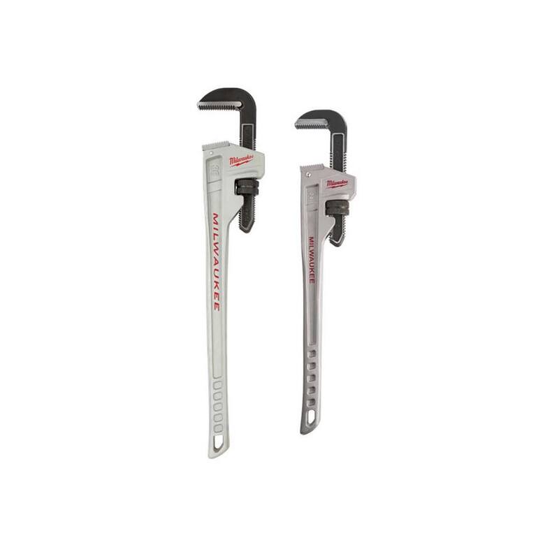 Llave para tubos de aluminio de 36 pulgadas y llave para tubos de aluminio de 24 pulgadas de Milwaukee - 48-22-7236-48-22-7224