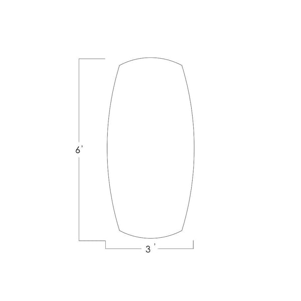 Skutchi Designs Arc Boat 36 in W, 72 in L, Brown - HAR-ABOT-36X72-DOU.BK-K525