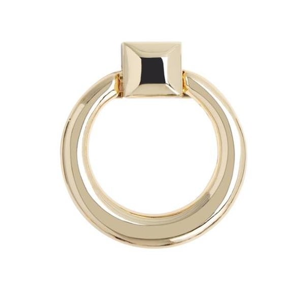 Utopia Alley Utopia Alley Anello Ring Cabinet Pull  Polished Gold  1.6" x 1.9" - HW281PLGD021