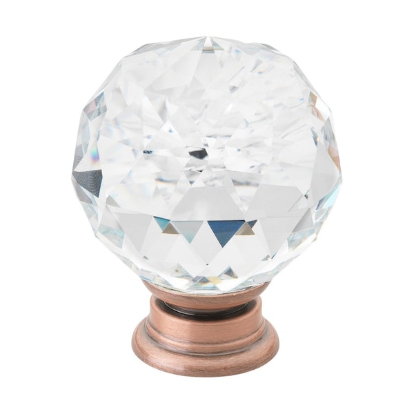 Gliderite Hardware 1-5/8 in. Crystal Cabinet Knob -, 5PK - 9003-ORB-40-5