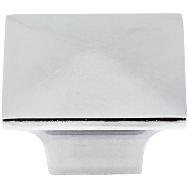 Jeffrey Alexander 1-1/4" Overall Length Polished Chrome Pyramid Cairo Cabinet Knob - 595PC