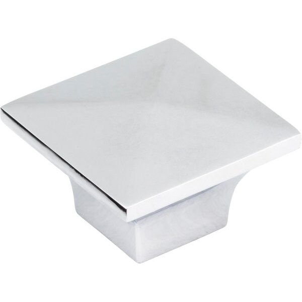 Jeffrey Alexander 1-1/4" Overall Length Polished Chrome Pyramid Cairo Cabinet Knob - 595PC