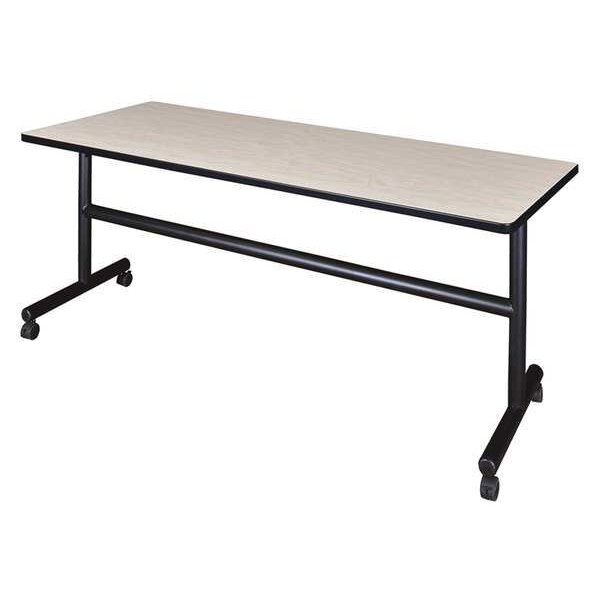 Regency Rectangle Kobe Flip Top Tables, 72 W, 24 L, 29 H, Wood, Metal Top, Maple - MKFT7224PL