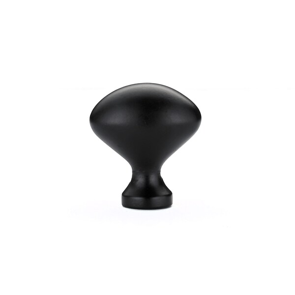 Richelieu 1 3/16 in (30 mm) x 25/32 in (20 mm) Matte Black Traditional Cabinet Knob - BP4443900