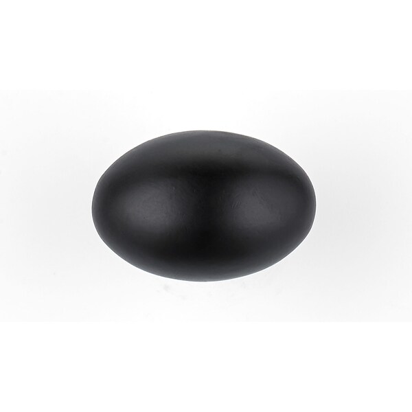 Richelieu 1 3/16 in (30 mm) x 25/32 in (20 mm) Matte Black Traditional Cabinet Knob - BP4443900